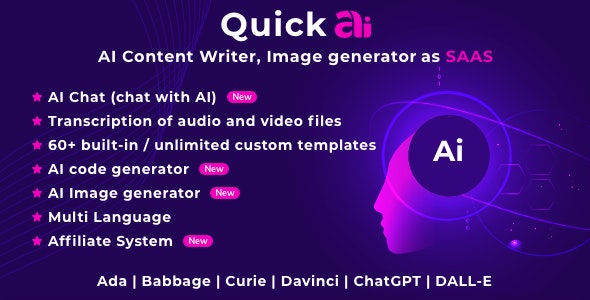 Script PHP - ChatGPT -Criador de Conteúdo e gerador de imagens com inteligência artificial -   SaaS v2.8